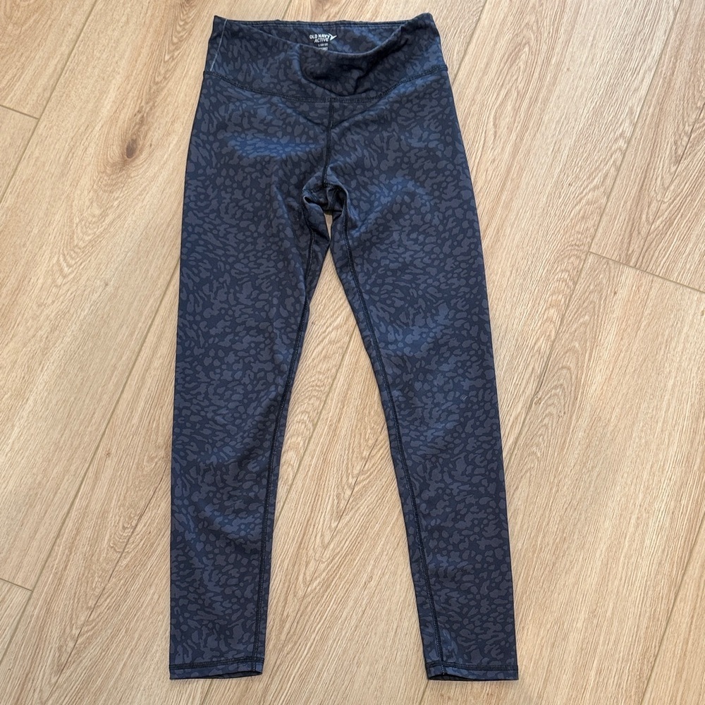 Old Navy Active Black Patterned Leggings